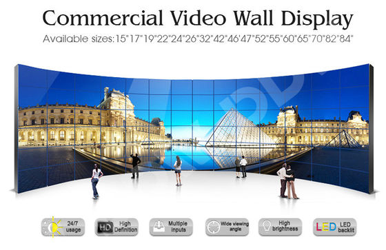 65" kurvte Videoeinfassung DDW-LW650HN11 der hohen Auflösung 3.5mm Snarrow der wand-500 der Nissen-1080p