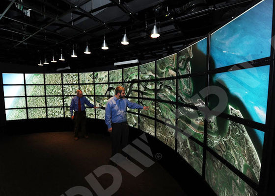 Geführte Hintergrundbeleuchtung gebogene Nissen des Bildschirm-500 tauchen Blendschutz-dünner Einfassungs-Monitor Fahrwerkes auf