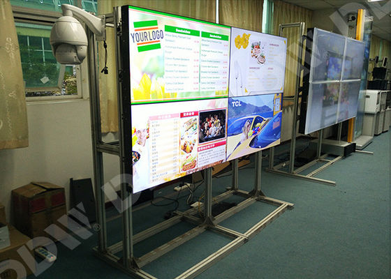 Anzeige Fahrwerk-Videowand 46 annoncierend, bewegen Sie 3.5mm nahtlose Einfassung geführte Hintergrundbeleuchtung Schritt für Schritt fort