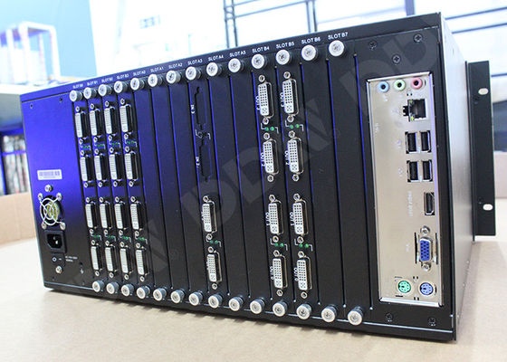 Doppelverbindung DVI gab Videoprozessor der wand 4k, Videohöchstleistungszahlen DDW-VPH0808 des wandmatrixprüfers 144 ein