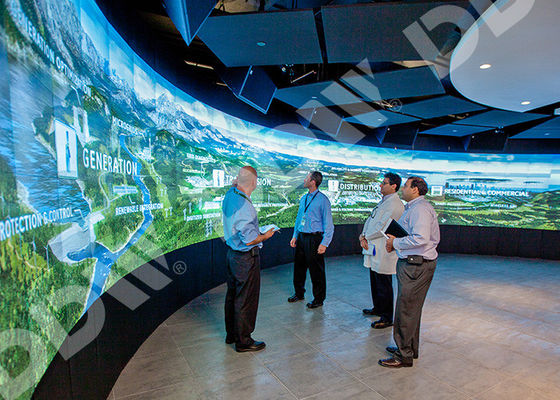 Geführte Hintergrundbeleuchtung gebogene Nissen des Bildschirm-500 tauchen Blendschutz-dünner Einfassungs-Monitor Fahrwerkes auf