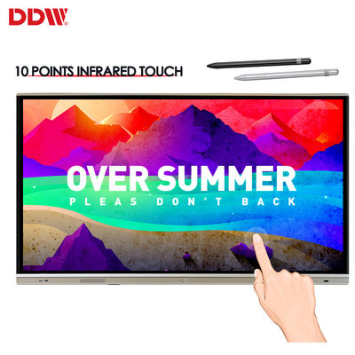 wechselwirkendes weißes Brett der Anzeigen-65Inch 20 Punkte whiteboard LCD multi Note IR wechselwirkendes