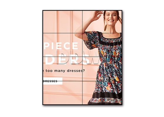 Dünner Einfassungsmonitor Fahrwerk-Videowand 46inch, geführte von hinten beleuchtete 1.7mm Wandanzeigenwerbung