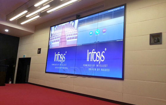 55 kurvte Zoll gebogene Videonahtlose Einfassung hoher Auflösung 3.5mm wand Fahrwerkes 1920x1080 Fernsehen 500nits DDW-LW550HN11