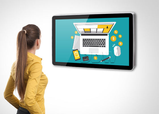 Lcd-Anzeige 1920x1080 ein 55 Zoll-Netz-der digitalen Beschilderung fertigte Software 500nits DDW-AD5501W besonders an