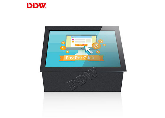 55 Zoll Außen IP65 Wasserdichtes Bodenstand Touchscreen Kiosk Werbebildschirme Android 6.1 Betriebssystem DDW-ADO5501SN
