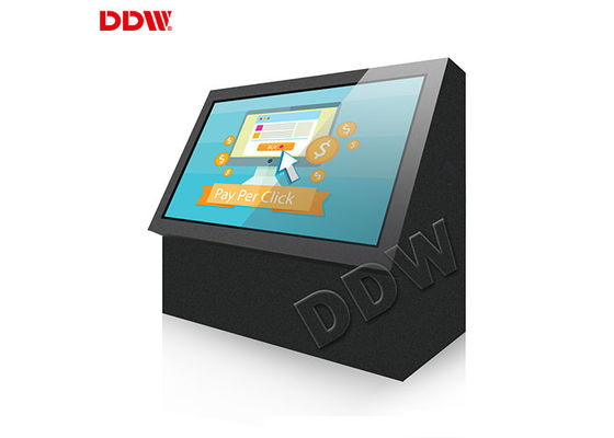 55 Zoll Außen IP65 Wasserdichtes Bodenstand Touchscreen Kiosk Werbebildschirme Android 6.1 Betriebssystem DDW-ADO5501SN