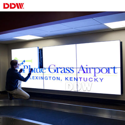 Spleiß-Schirm-Funktions-dünne Einfassung Fernsehanzeige Quelles 3x2 Videowand-5.3mm