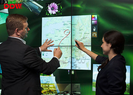 Spleiß-Schirm-Funktions-dünne Einfassung Fernsehanzeige Quelles 3x2 Videowand-5.3mm