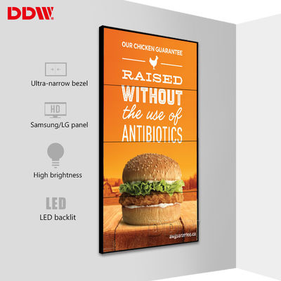 Allgemeine an der Wand befestigte LCD-Bildschirm-Wand, RS-232 RJ45 Schleife - Stromkreis LCD-Videowand-Anzeige