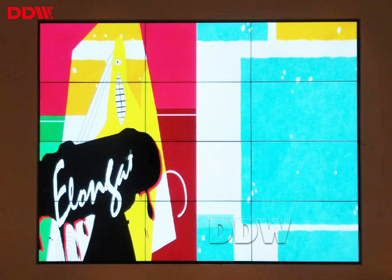 An der Wand befestigte mehrfache Fernsehvideowand/multi Farbframeless Videowand