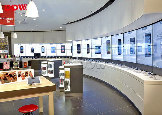 Nahtlose gebogene Videowand 55 Zoll 3,5 Millimeter-Breite 1.07GB färbt hochauflösend