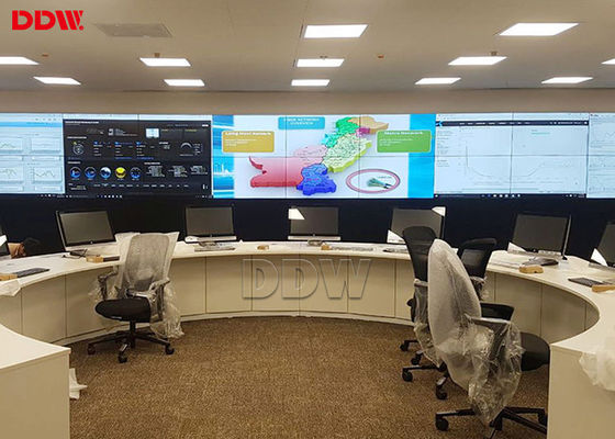 An der Wand befestigte Sendungs-Videowand/farbenreiche nahtlose LCD-Videowand