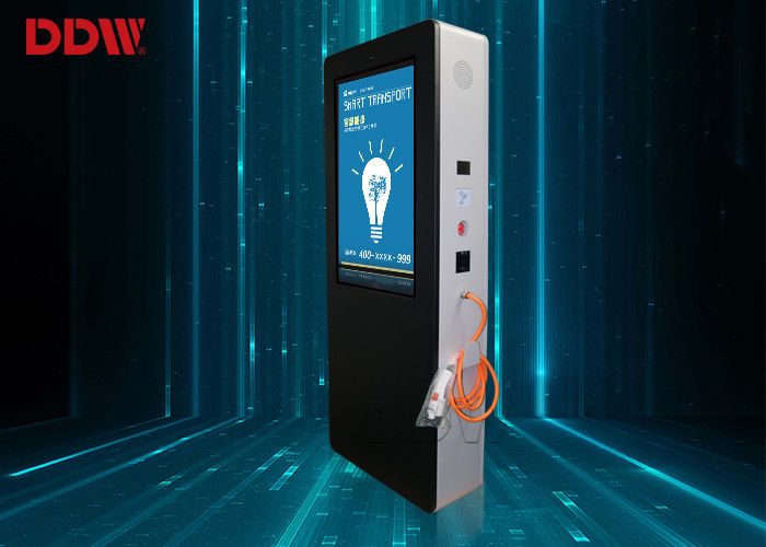 IR Touch Charging Floor Standing Digital Signage , 1080P Electric Car Smart Charge Pile Advertising Display DDW-AD5501S