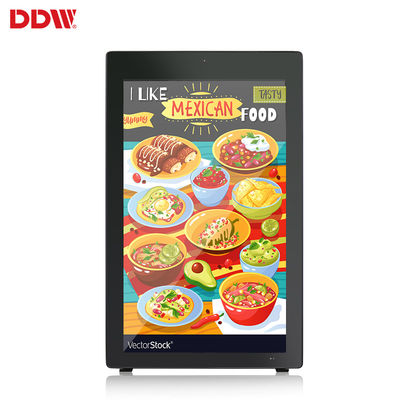 Outdoor-kapazitiver Touch-LCD-Portabel mit Räderanzeigewerbung Digital Signage-Batteriebetrieb