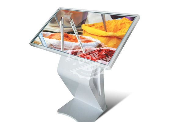 Drehender lcd zeigen ausgeglichenes Glas der Stärke des Kiosks 3mm Touch Screen digitaler Beschilderung an