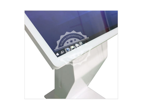 Drehender lcd zeigen ausgeglichenes Glas der Stärke des Kiosks 3mm Touch Screen digitaler Beschilderung an