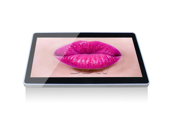 An der Wand befestigte Werbungs-Anzeige 43" schwarze Schleife Tft Spieler Hdmix2 3g 4g Wifi MP4