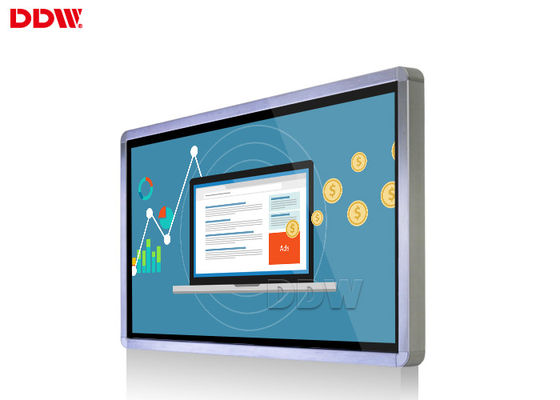 FHD-Innenaufzugs-an der Wand befestigte Werbung zeigt Touch Screen hohe Helligkeit an