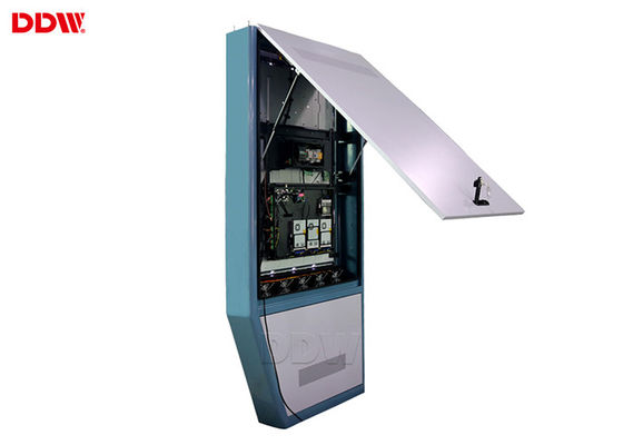 Wasserdichtes, reines Outdoor-Digital Signage-Bodenstand mit Touchscreen 55" 3600 Watt