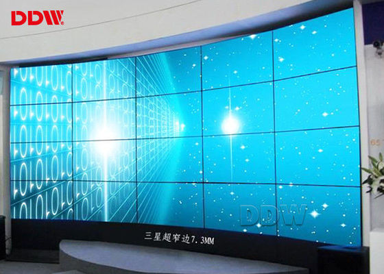 Kurvte 49 Zoll DDW-LW490DUN-THC1 Videosuper schmale hohe Helligkeit der Einfassung 500nits der wand 3.5mm