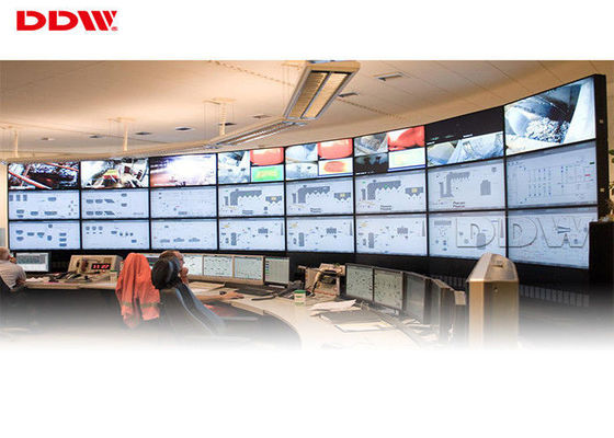 Kurvte 49 Zoll DDW-LW490DUN-THC1 Videosuper schmale hohe Helligkeit der Einfassung 500nits der wand 3.5mm