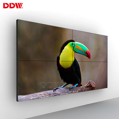 Kommerzielle schmale Einfassungs-Videowand, Fahrwerk-Platte an der Wand befestigte mehrfache Fernsehvideowand